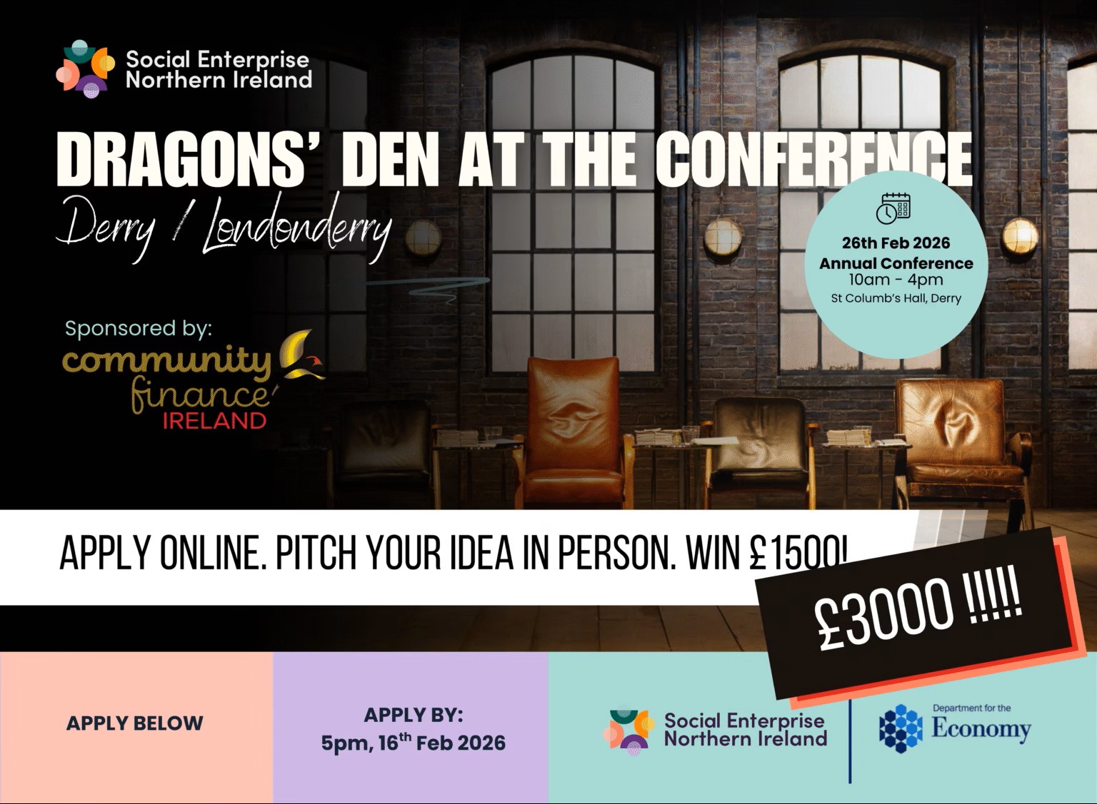 Pitch and Win £3,000 for your Social Enterprise at Social Enterprise NI ...